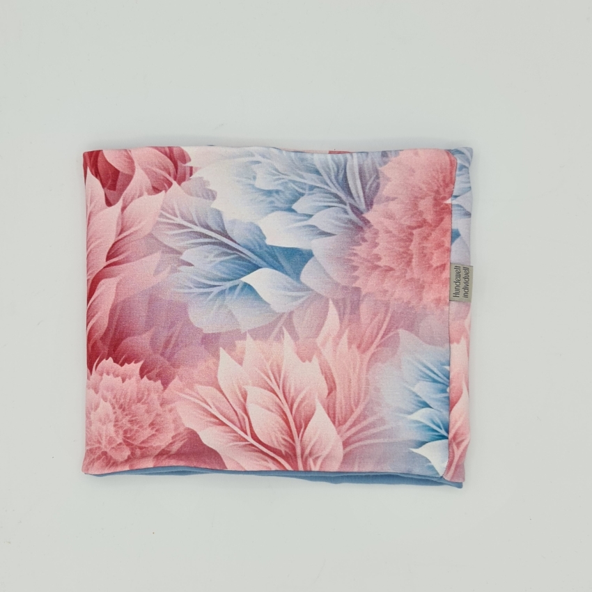 Loop für Hunde pastell Blätter rosa, hellblau
